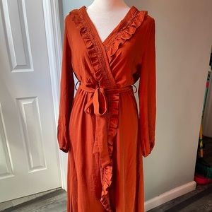[THML] Simply Chic Dress - Orange